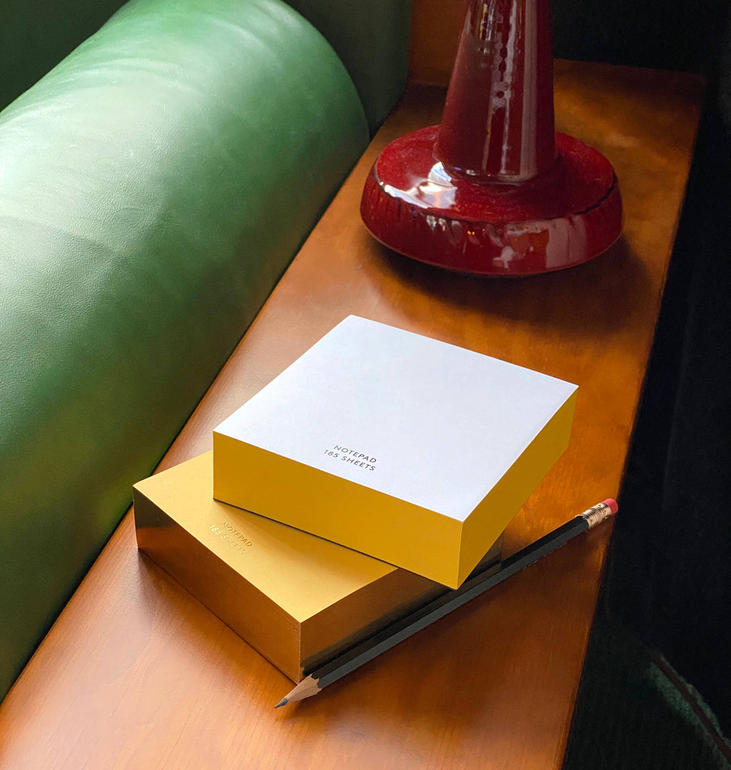Wms&Co. ColorPads: Yellow with Gilded edge, Large Square