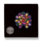 Macon & Lesquoy - Hand embroidered brooch - Multicolored Peacock