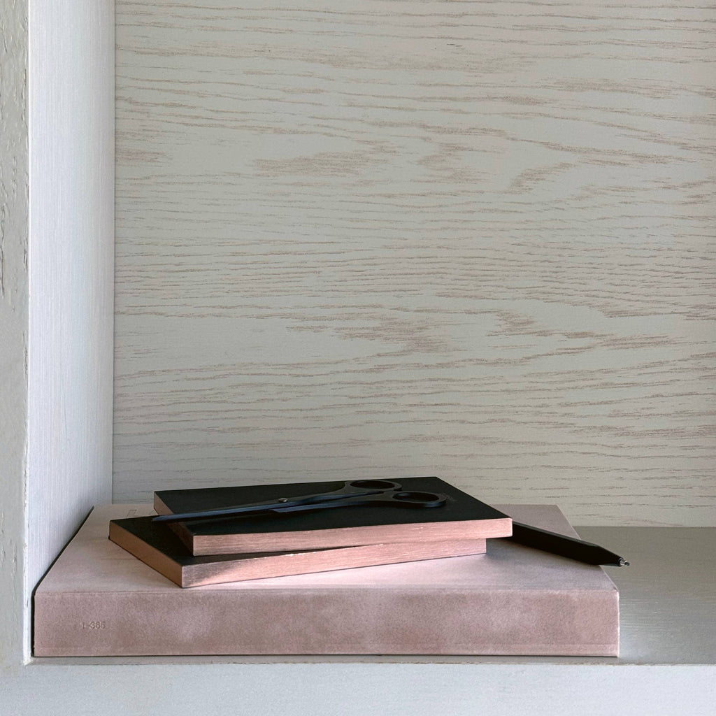 Wms&Co. Little Black Notebooks with Rose Gold Edging (Set of two)