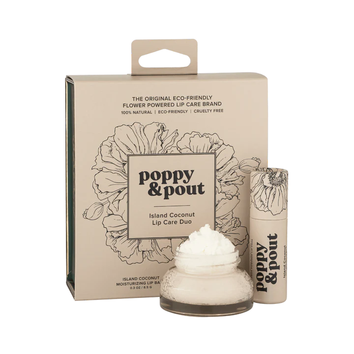 Poppy & Pout - Lip Care Duo | Island Coconut