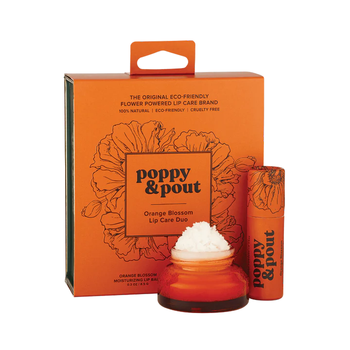 Poppy & Pout Lip Care Duo - Orange Blossom