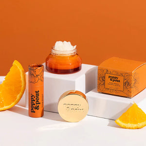 Poppy & Pout Lip Care Duo - Orange Blossom