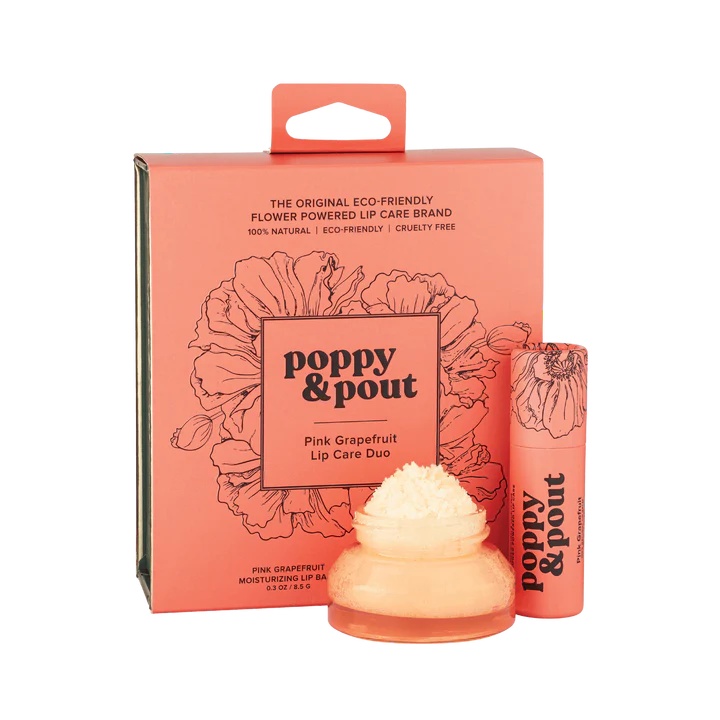 Poppy & Pout - Lip Care Duo | Pink Grapefruit