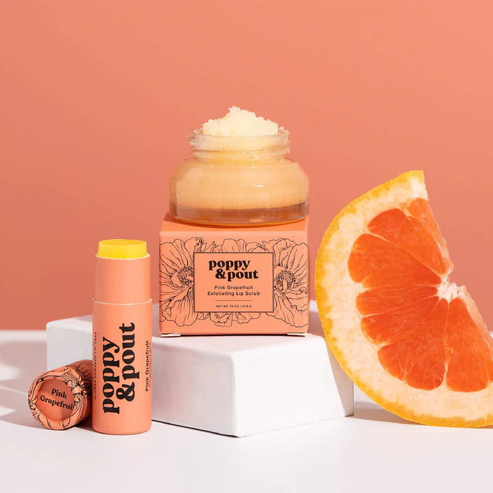 Poppy & Pout - Lip Care Duo | Pink Grapefruit