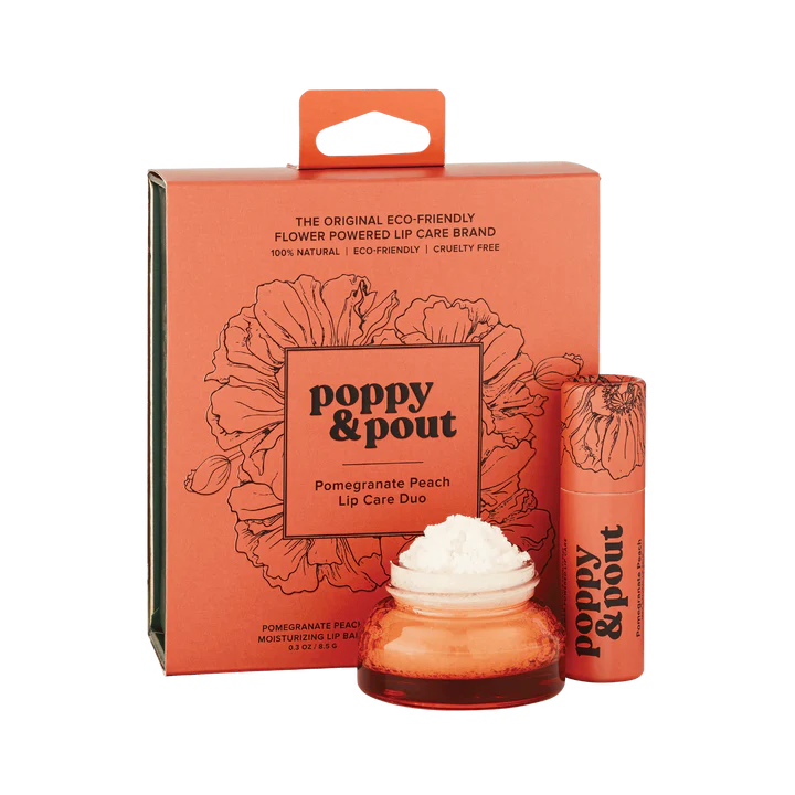 Poppy & Pout - Lip Care Duo | Pomegranate Peach