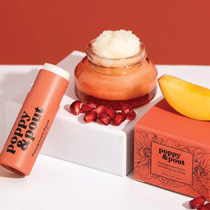 Poppy & Pout - Lip Care Duo | Pomegranate Peach