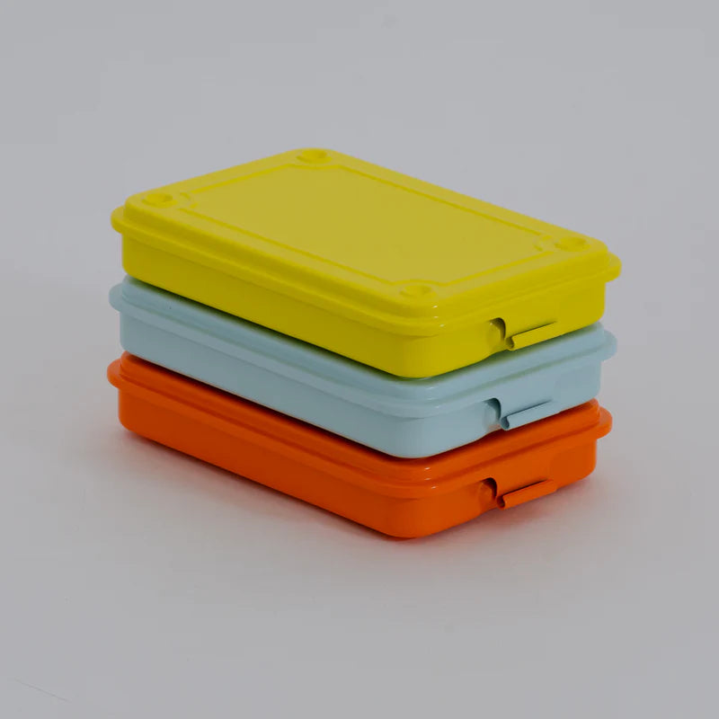 Toyo Steel Toolbox T-152 Steel Stackable Storage Box | Indigo