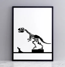 Load image into Gallery viewer, HAM Fine Art Hand-Pulled Screen Print - Dinosaur Rabbit
