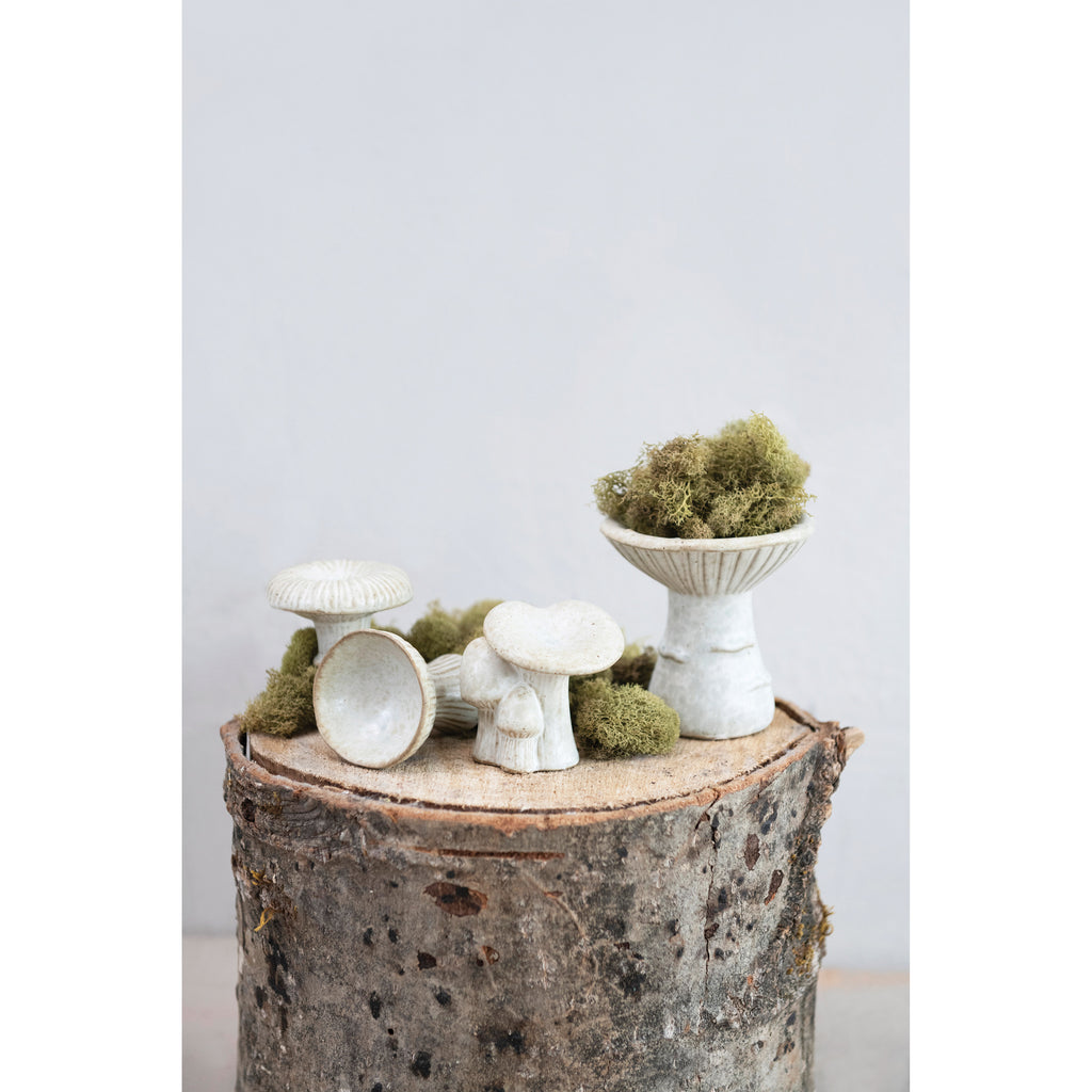 Stoneware Mushroom with Reactive Glaze - Various sizes