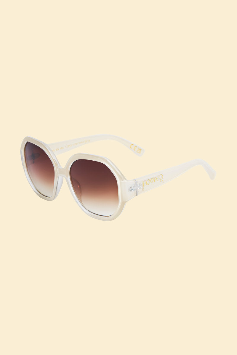 Powder UK Loretta Ltd Edition Sunglasses - Cream