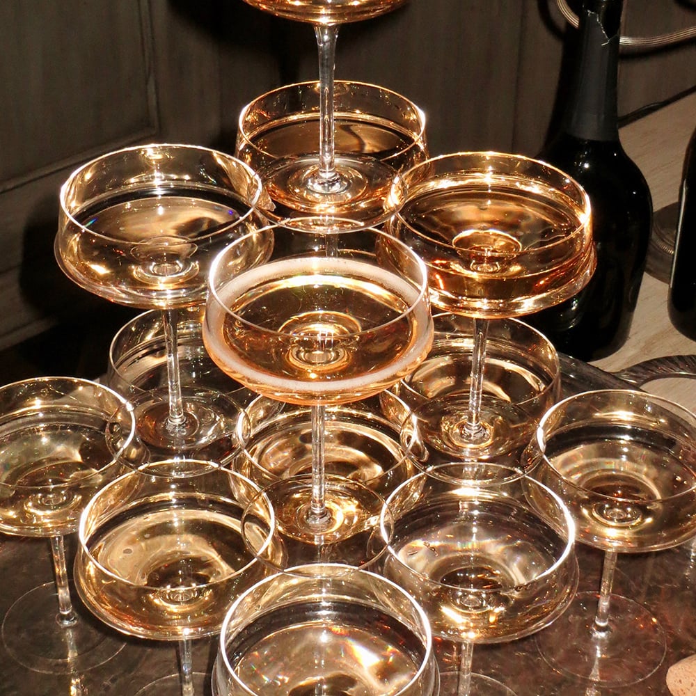 Kelly Wearstler Zuma Collection - Champagne Coupe | Set of Four