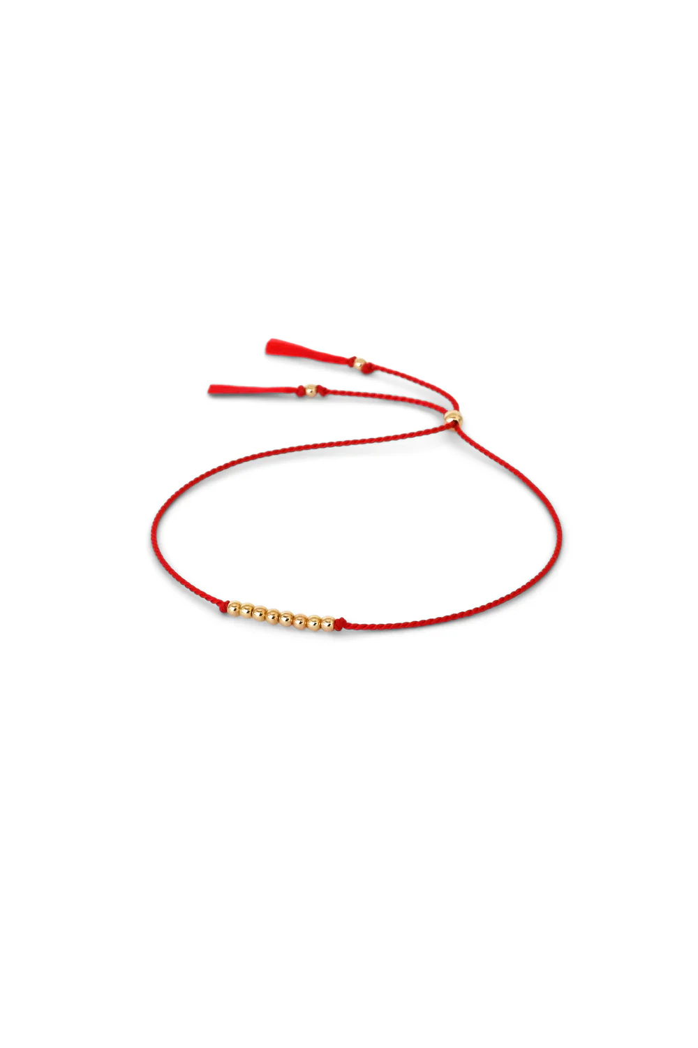 Abacus Row Friendship Bracelet - No. 3 / Coral