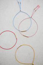 Abacus Row Friendship Bracelet - No. 3 / Brown