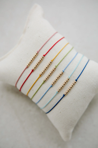 Abacus Row Friendship Bracelet No. 3 - Moss