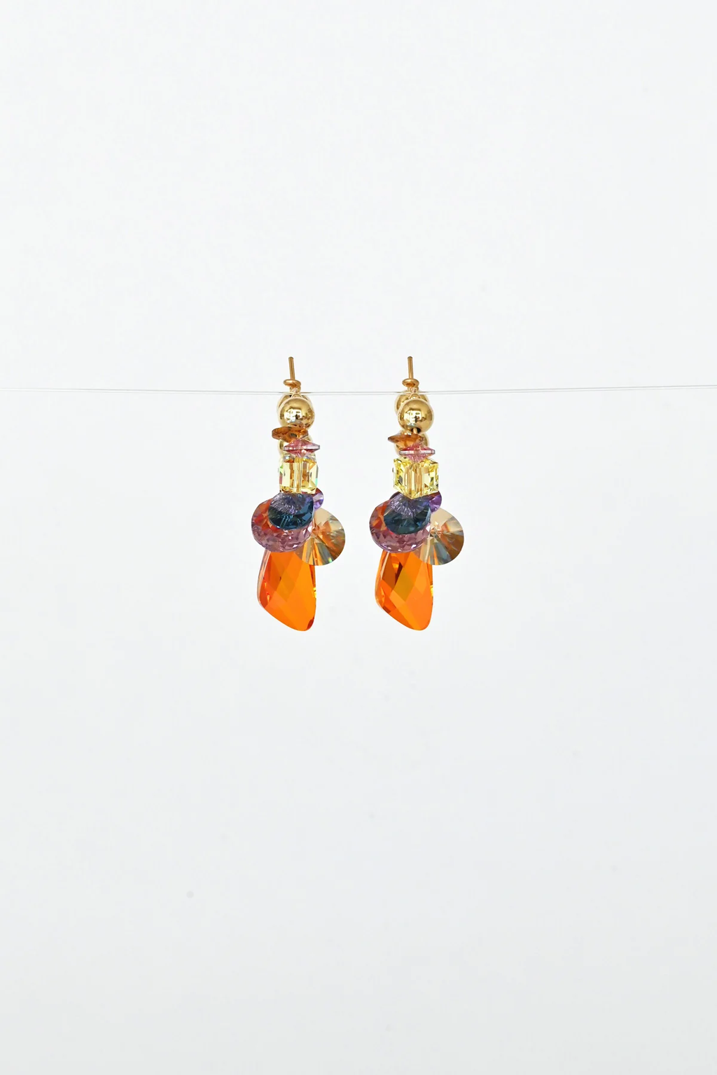 Abacus Row Lady's Slipper Earrings - No. 1