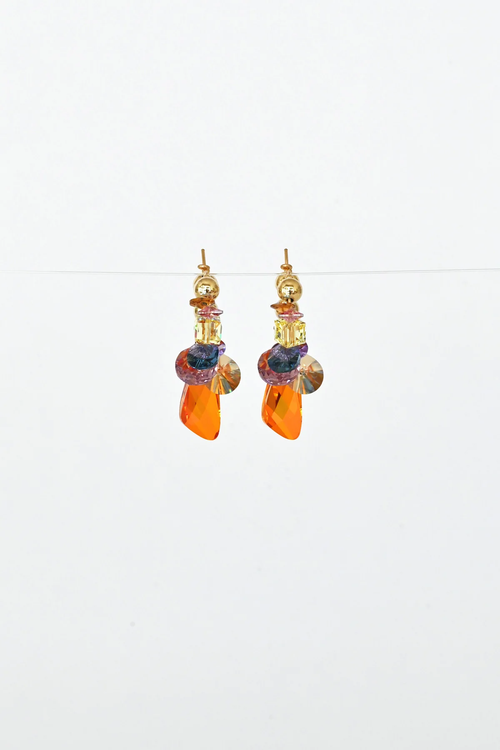 Abacus Row Lady's Slipper Earrings - No. 1