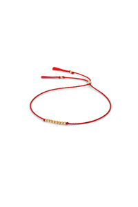 Abacus Row Friendship Bracelet No. 3 - Red