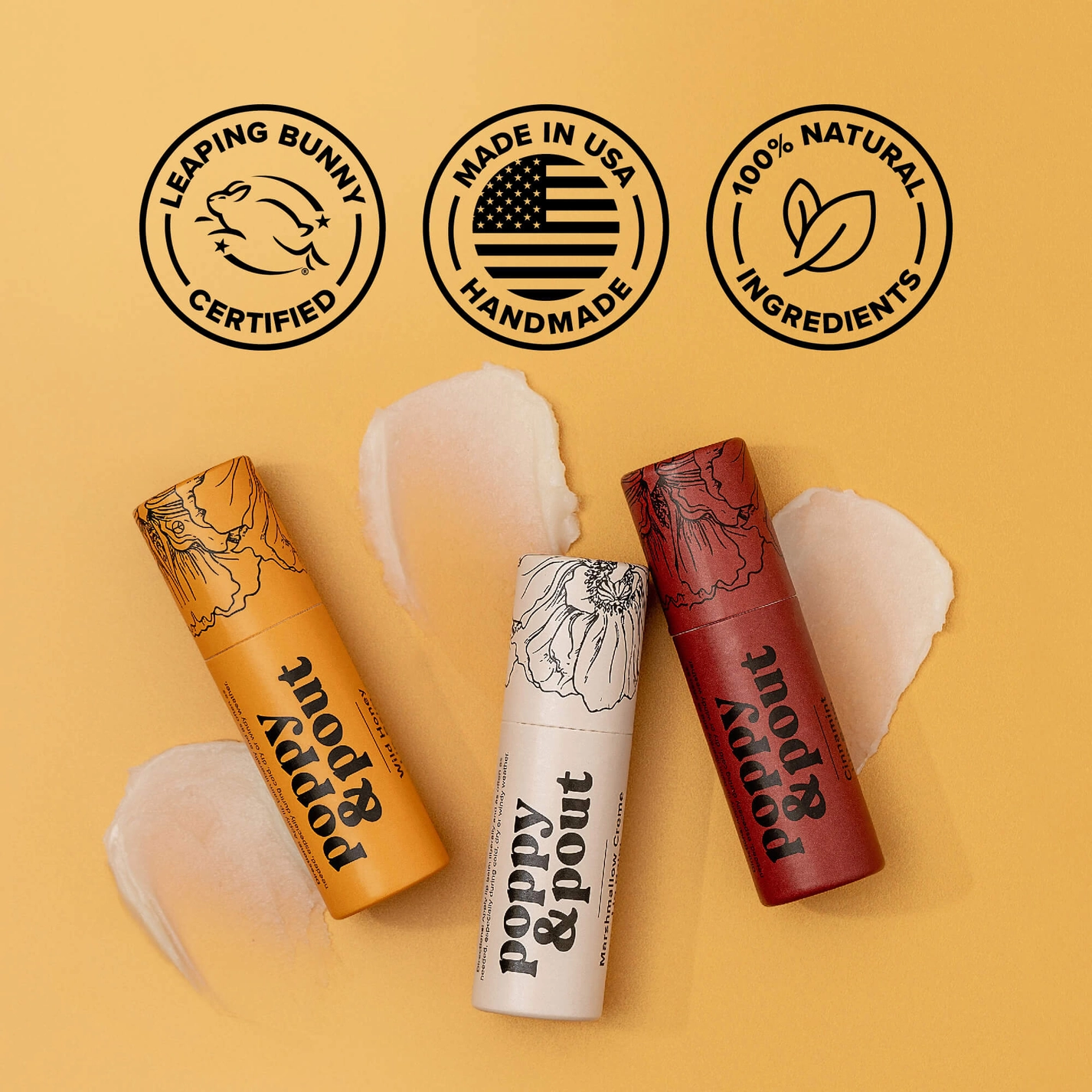 Poppy & Pout Lip Balm - Wild Honey
