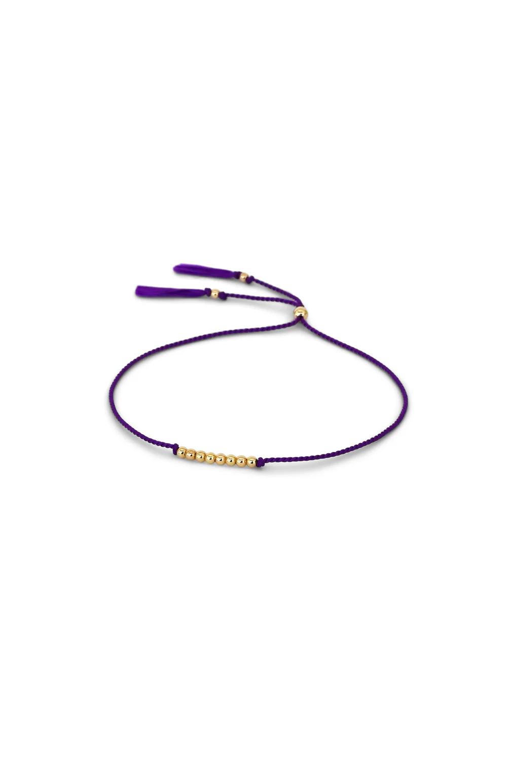 Abacus Row Friendship Bracelet No. 3 - Amethyst