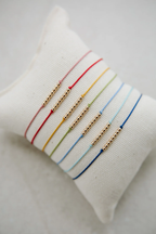 Abacus Row Friendship Bracelet - No. 3 / Plantain