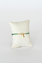 Load image into Gallery viewer, Abacus Row Confetti Bracelet, Mirror Mirror - Emerald
