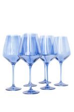 Load image into Gallery viewer, Estelle Colored Glass Wine Stemware - Cobalt Blue
