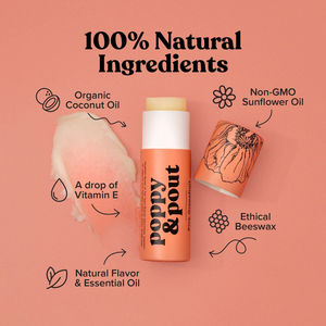 Poppy & Pout Lip Balm - Pink Grapefruit