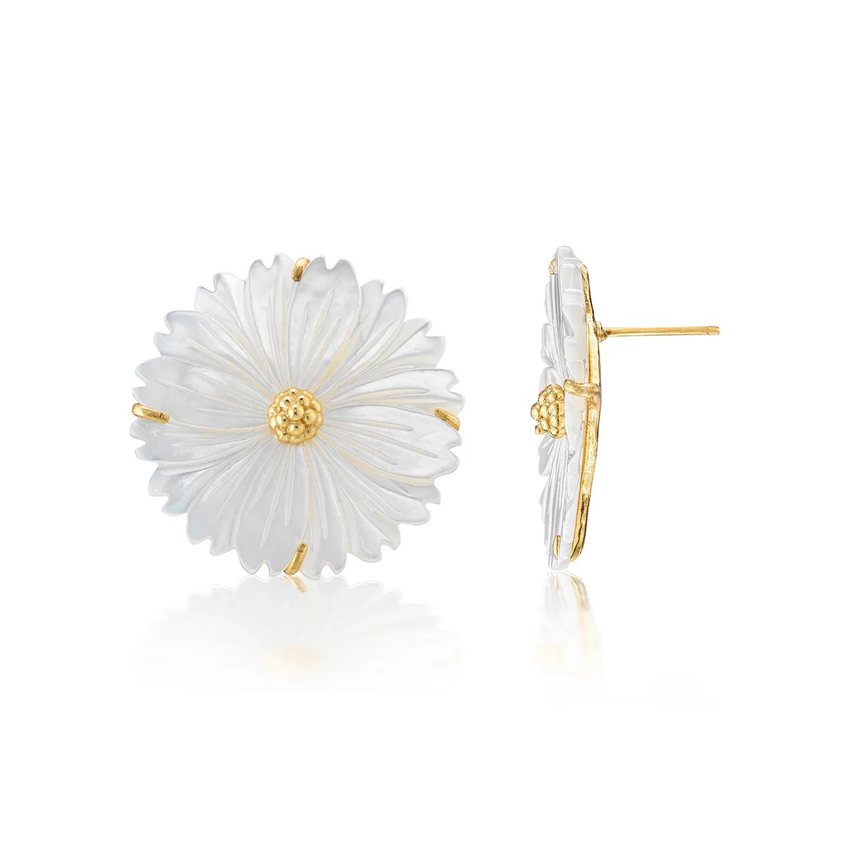 Capucine De Wulf Mermaid Garden Blossom Stud Earrings