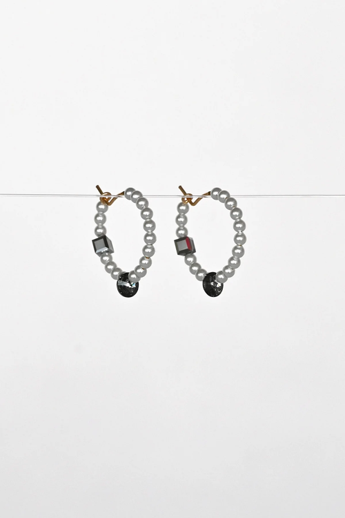 Abacus Row Confetti Earrings - Moonstruck