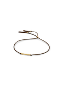 Abacus Row Friendship Bracelet - No. 3 / Brown
