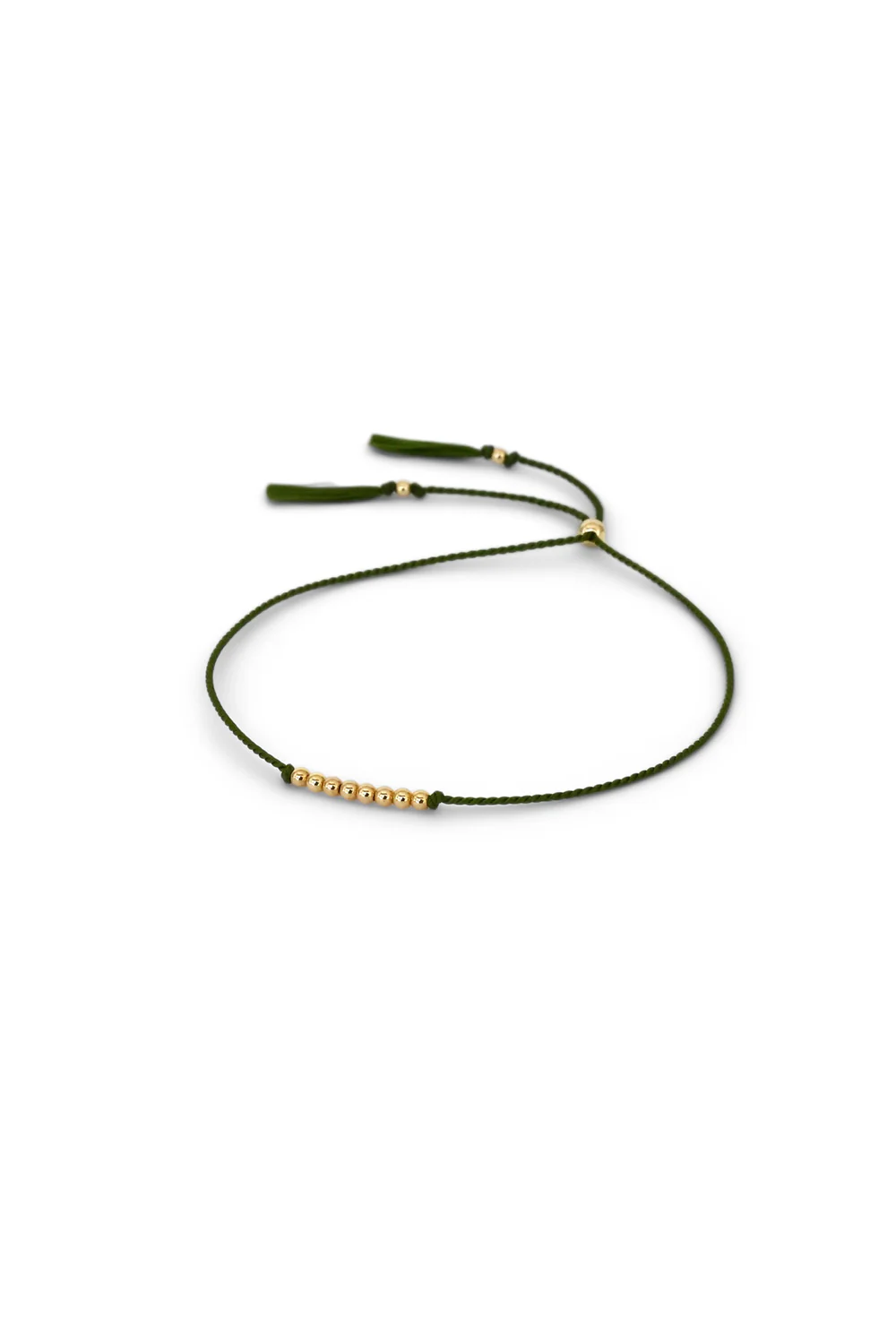 Abacus Row Friendship Bracelet - No. 3 - Moss