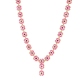Capucine De Wulf Dianthus Convertible Necklace - Enamel Jade