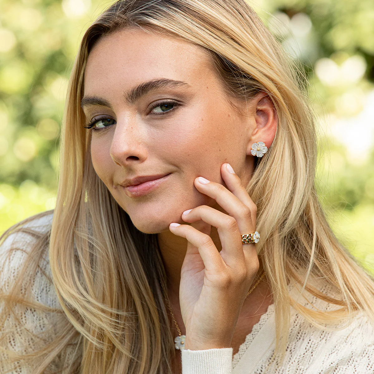 Capucine De Wulf Mermaid Garden Petile Stud Earrings