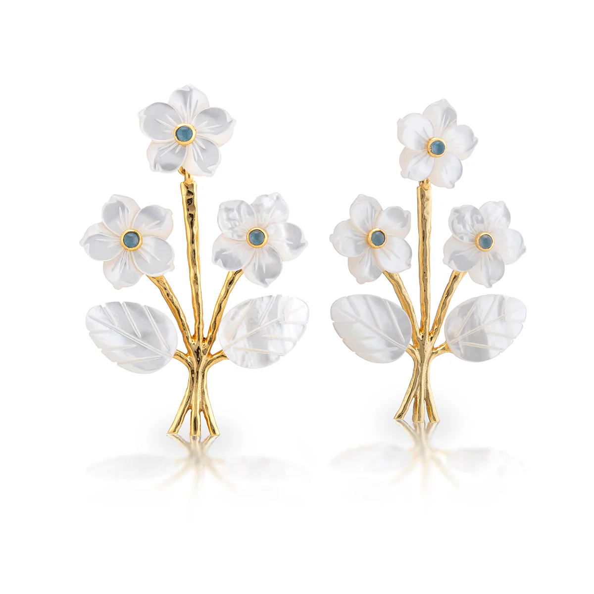 Capucine De Wulf Mermaid Garden Convertible Bouquet Post Earrings