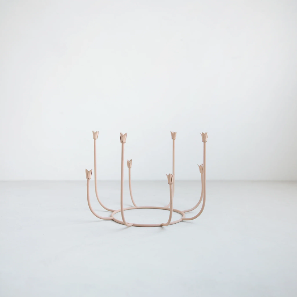 The Floral Society - Beacon Long Stem Candelabra - Dune