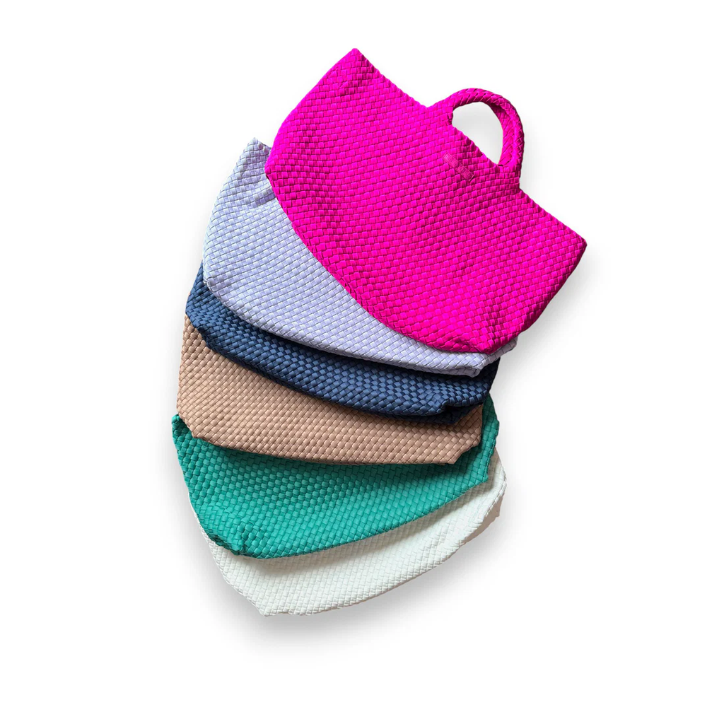 Peace Love Mahjong - Woven Mahjong Carryall | Magenta