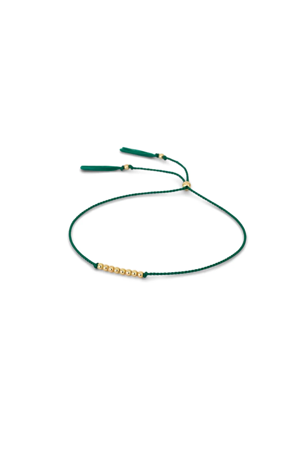 Abacus Row Friendship Bracelet - No. 3 / Emerald