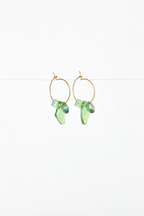 Abacus Row Sage Flower Earrings - No. 2