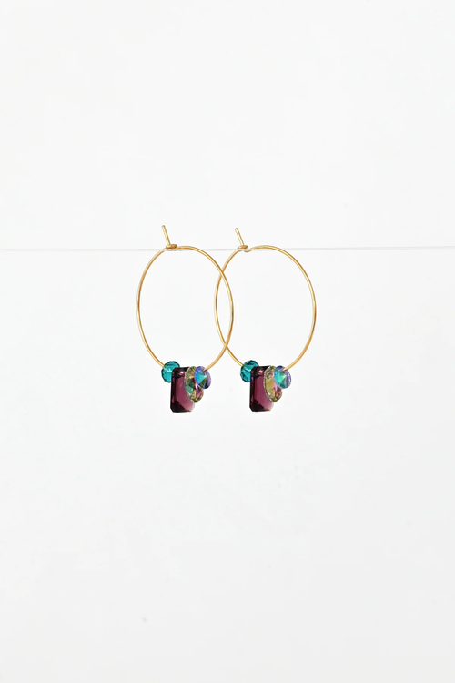 Abacus Row Wild Sweet Pea Earrings - No. 2