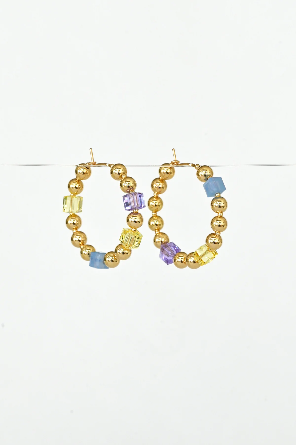 Abacus Row Daisy Chain Earrings - No. 2 / Large