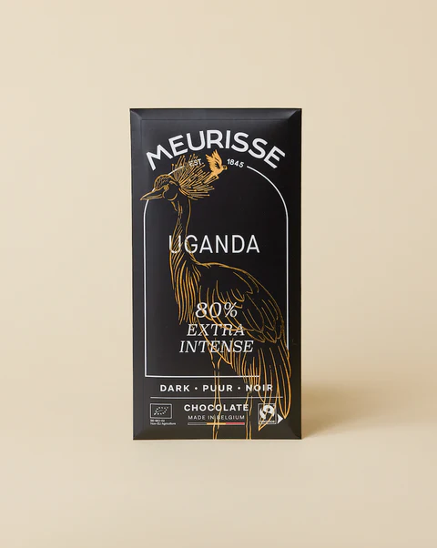 Meurisse Chocolate Tablet | Uganda Extra Intense Dark Chocolate 80%