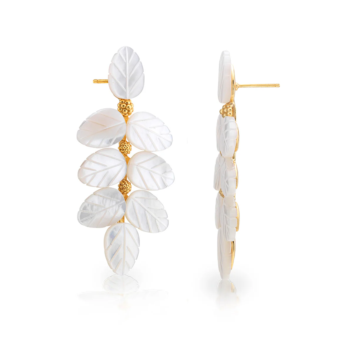 Capucine De Wulf Mermaid Garden Vine Drop Earrings