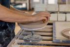Haand Side Plate - Ripple | 6.5 in - Celadon Green