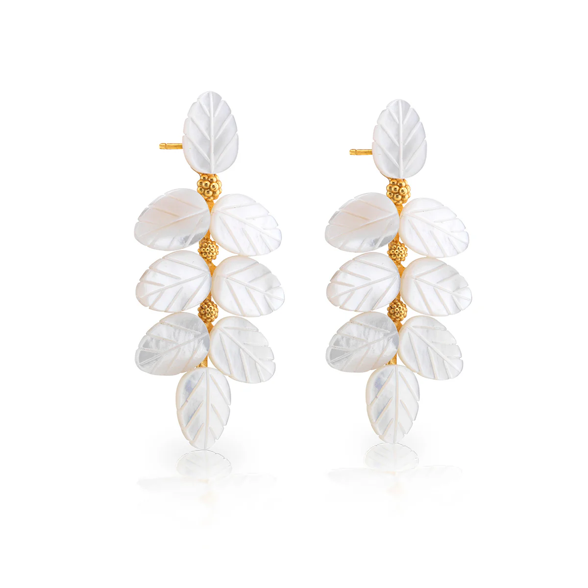 Capucine De Wulf Mermaid Garden Vine Drop Earrings