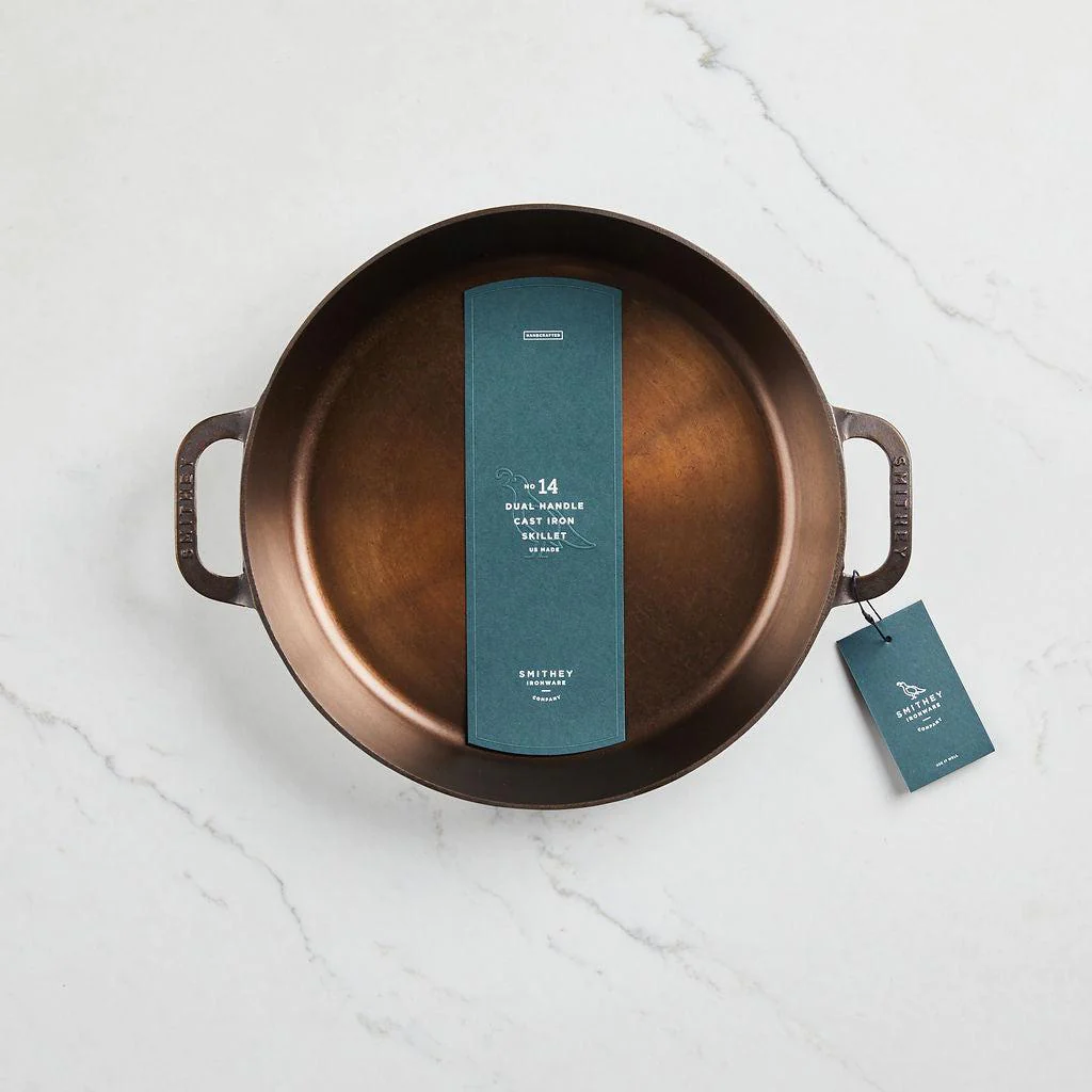 Smithey Ironware Company - No. 14 Dual Handle Cast Iron Skillet