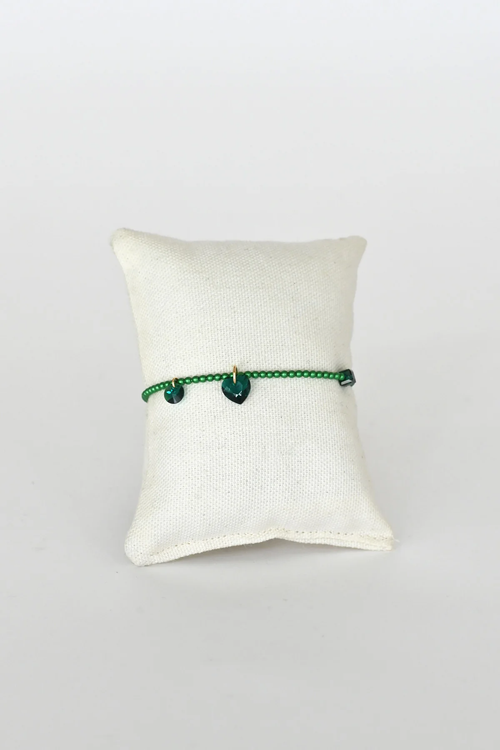 Abacus Row Confetti Bracelet, Mirror Mirror - Emerald