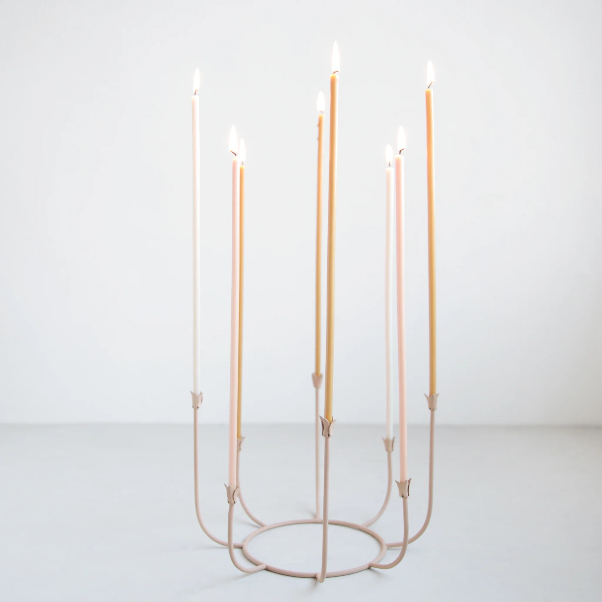 The Floral Society - Beacon Long Stem Candelabra - Dune