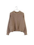 It Is Well L.A. Crewneck Pull-on Sweater - Camel