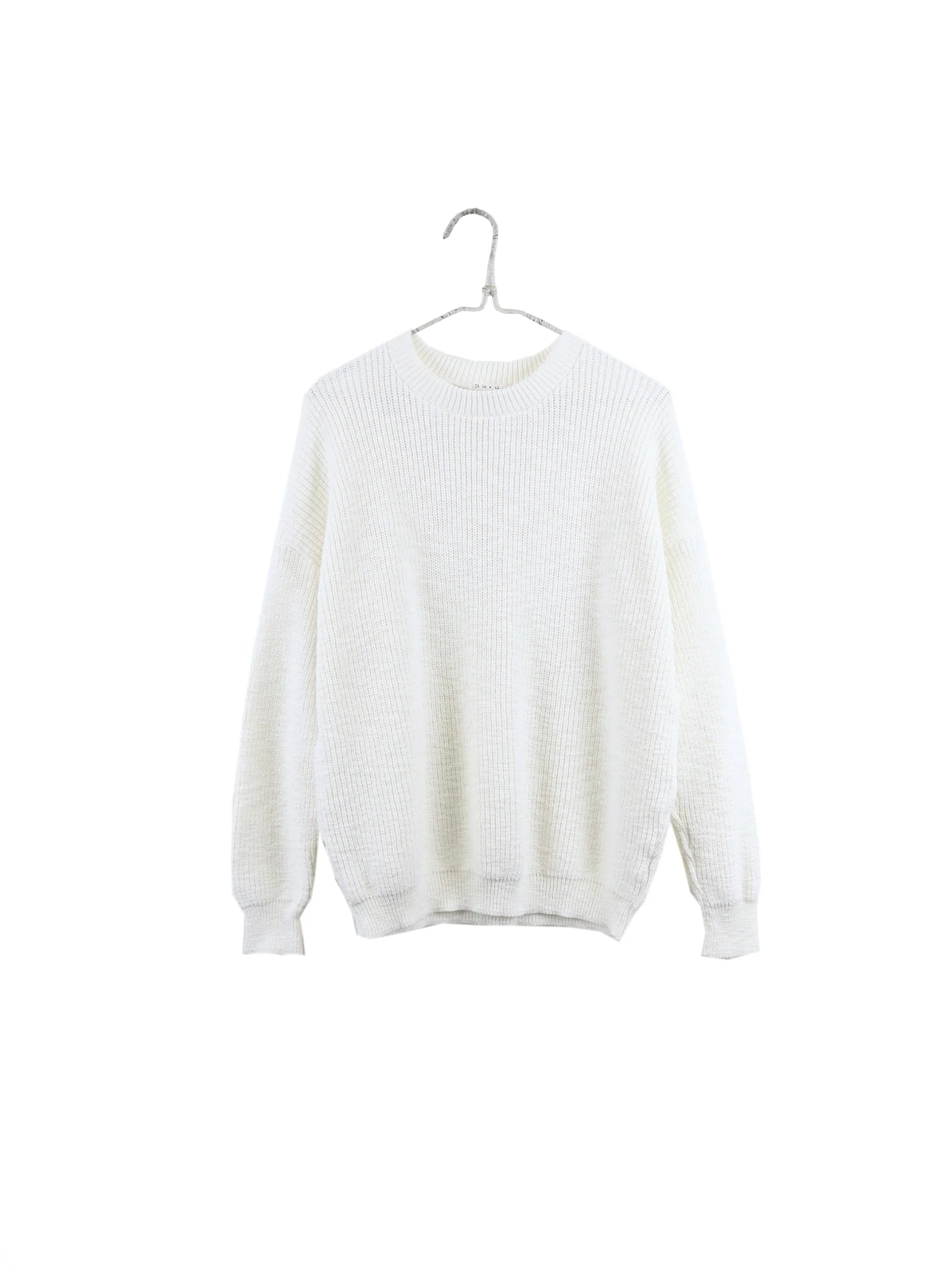 It Is Well L.A. Crewneck Pull-on Sweater - Natural