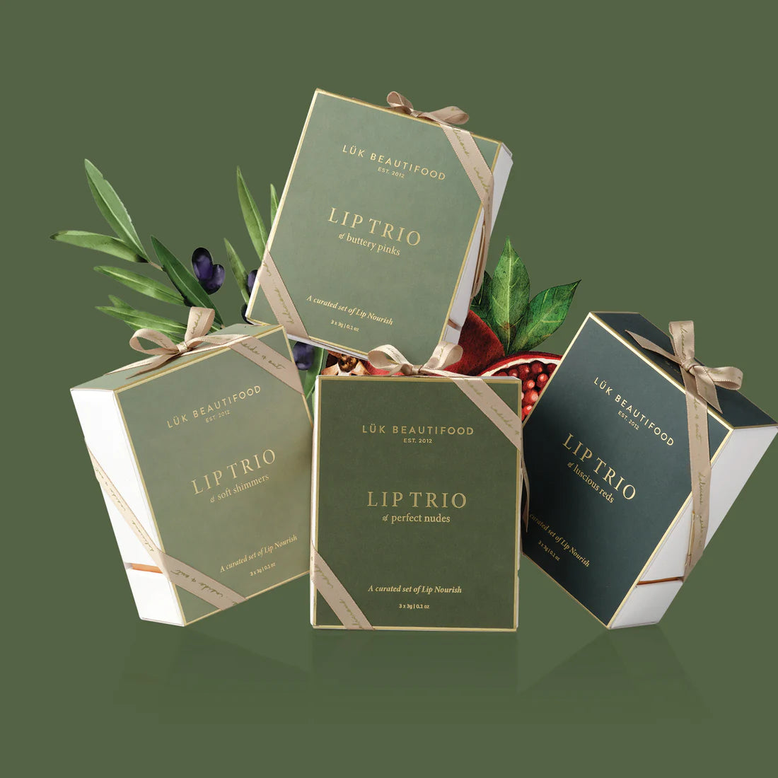 LÜK BEAUTIFOOD - Lip Trio | Luscious Reds